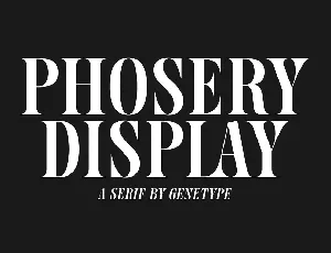 Phosery font