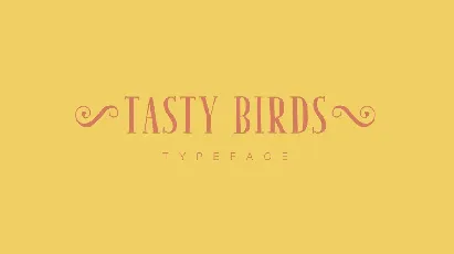 Tasty Birds font