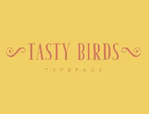 Tasty Birds font