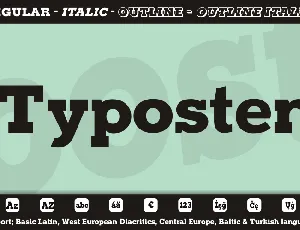 Typoster font