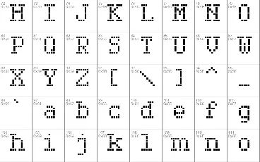 Serif LED Board-7 font