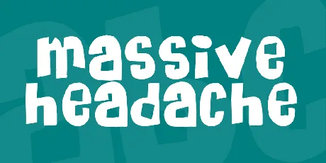 Massive Headache font