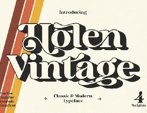 Holen Vintage font