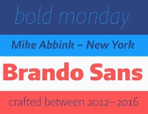 Brando Sans Family font