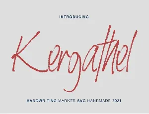 Kergathel font