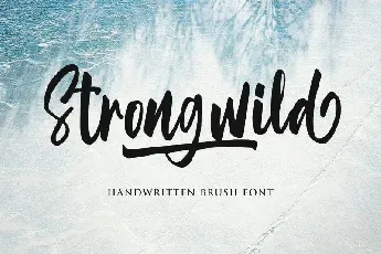 Strongwild Brush font