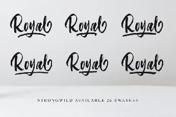 Strongwild Brush font