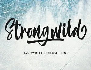 Strongwild Brush font