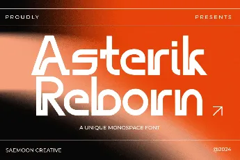 Asterik Reborn font