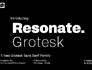 Resonate font