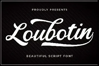 Loubotin font