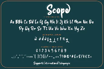 Scope font