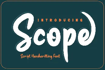 Scope font