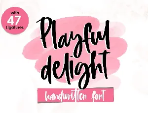 Playful Delight font