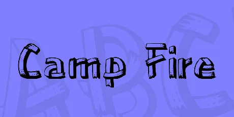 Camp Fire font