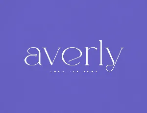 Averly font