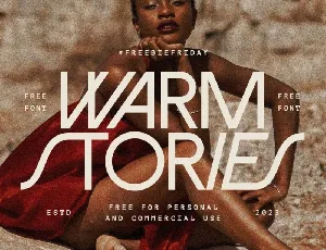 Warm Stories font