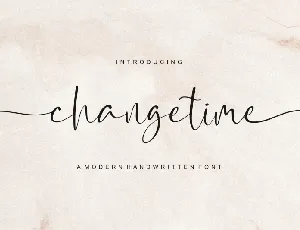 Changetime font