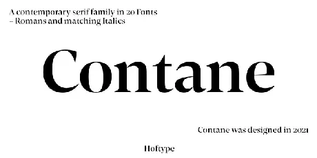 Contane Family font