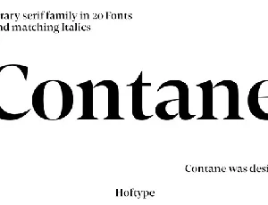 Contane Family font