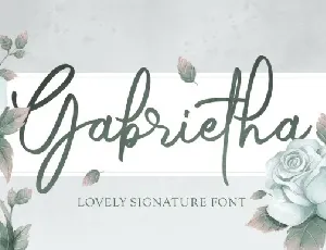 Gabrietha Signature font
