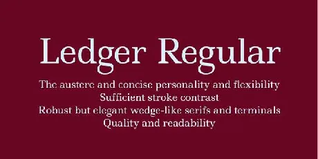 Ledger font