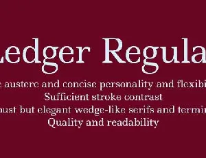 Ledger font