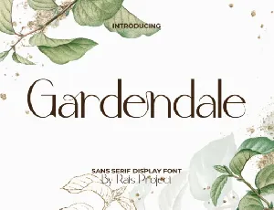 Gardendale font