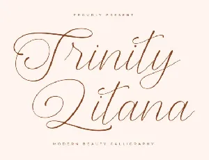 Trinity Litana font