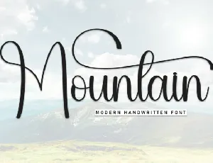 Mountain Script Typeface font