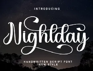 Nightday Script font