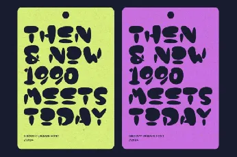 Groovy Urbain Display font