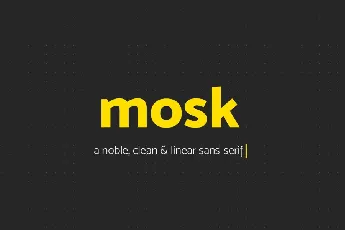 Mosk Free font