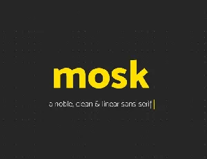 Mosk Free font