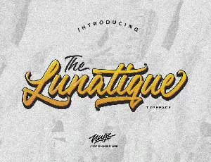 The Lunatique Script Free font