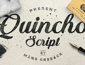 Quincho Script font