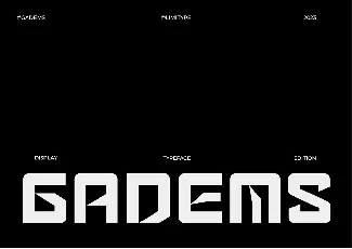 Gadems font