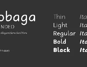 Robaga Rounded font