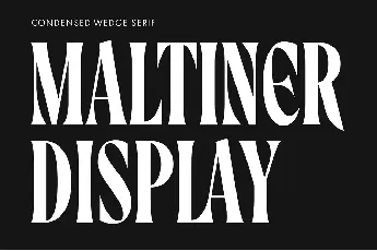 Maltiner Display font