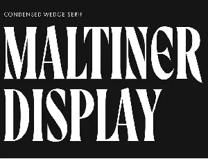 Maltiner Display font