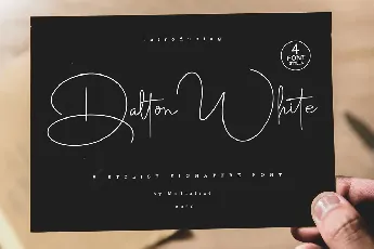 Dalton White font