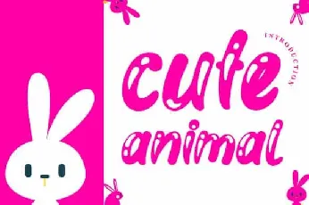 Cute Animal Display font