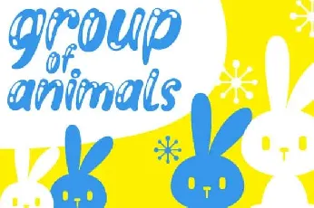 Cute Animal Display font