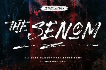 The Senom Brush font