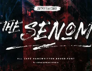 The Senom Brush font