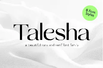 Talesha font