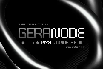 Geranode font