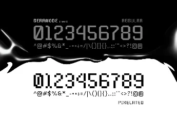 Geranode font