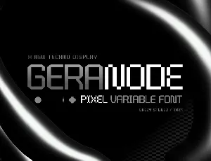 Geranode font