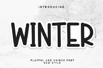 Winter Display font